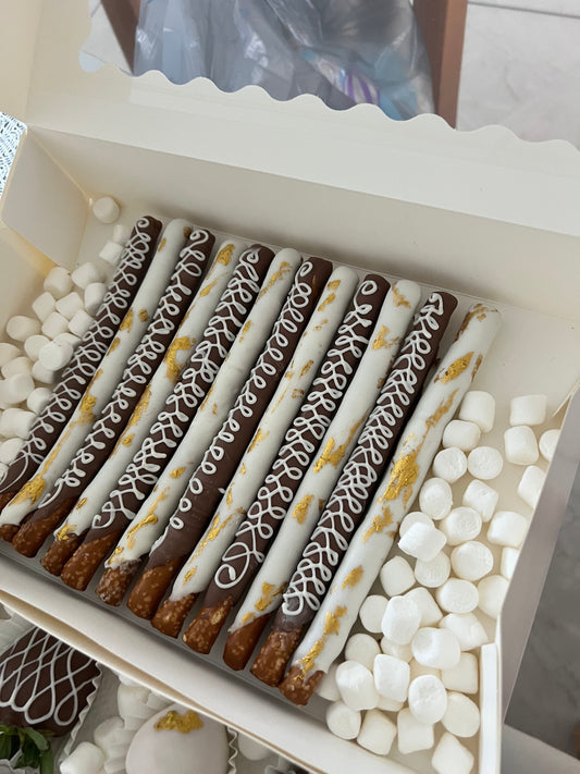 Chocolate Pretzels (Dozen)