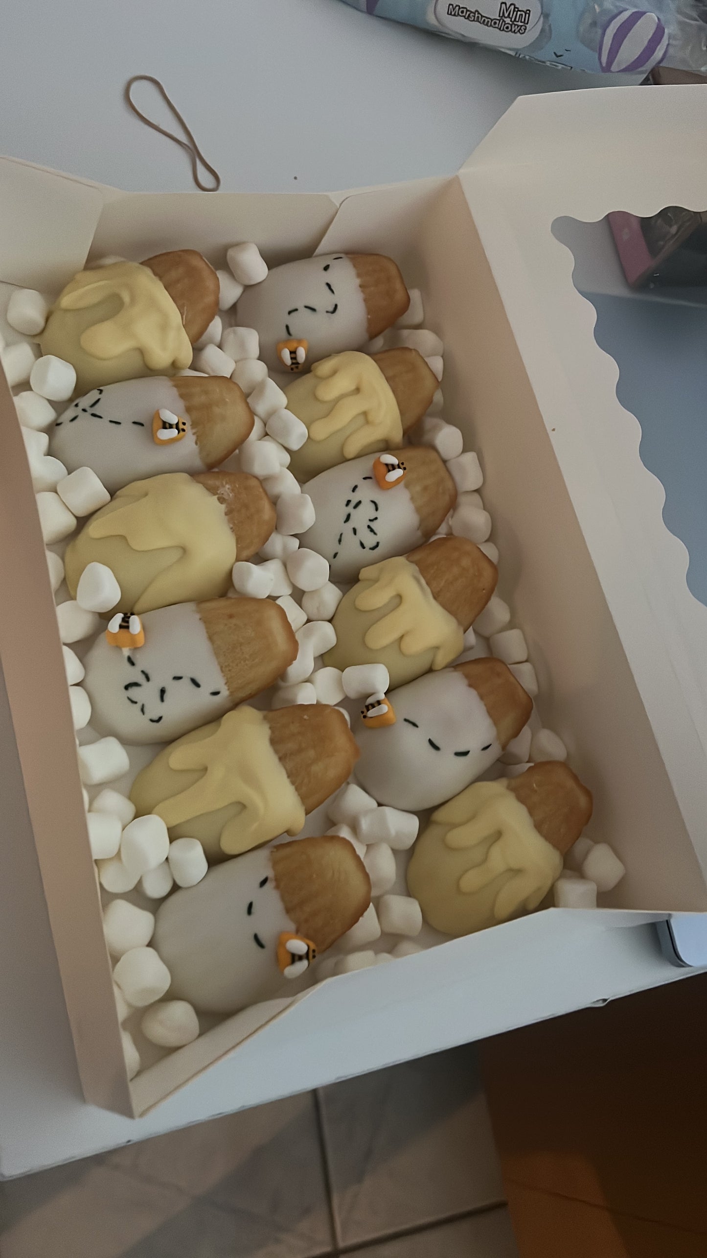 Chocolate-Dipped Madeleines (Dozen)