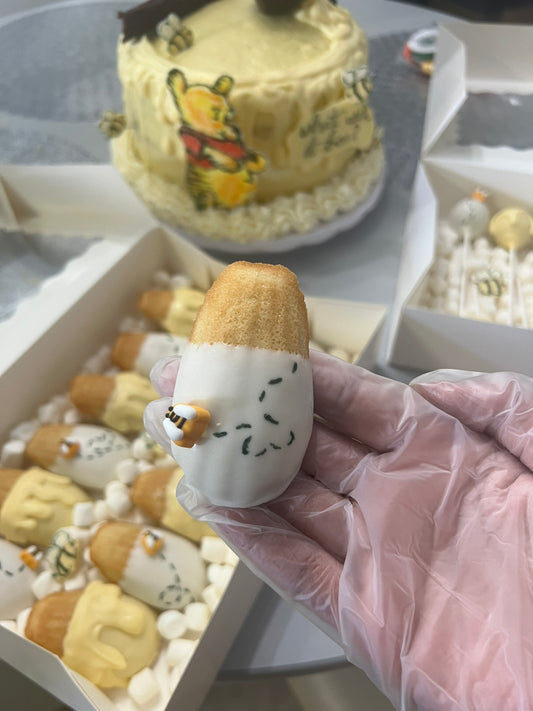 Chocolate-Dipped Madeleines (Dozen)